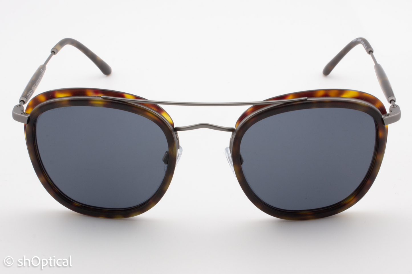 Giorgio Armani AR6054 3003/87 Mens Full Rim Sunglasses Gunmetal-Havana 51mm