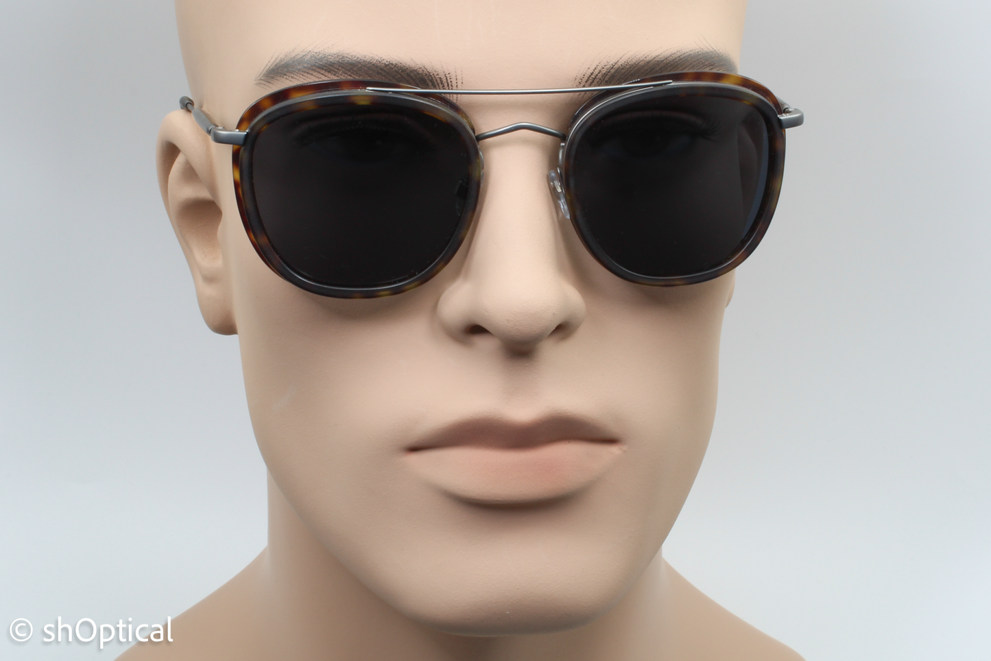 Giorgio Armani AR6054 3003/87 Mens Full Rim Sunglasses Gunmetal-Havana 51mm