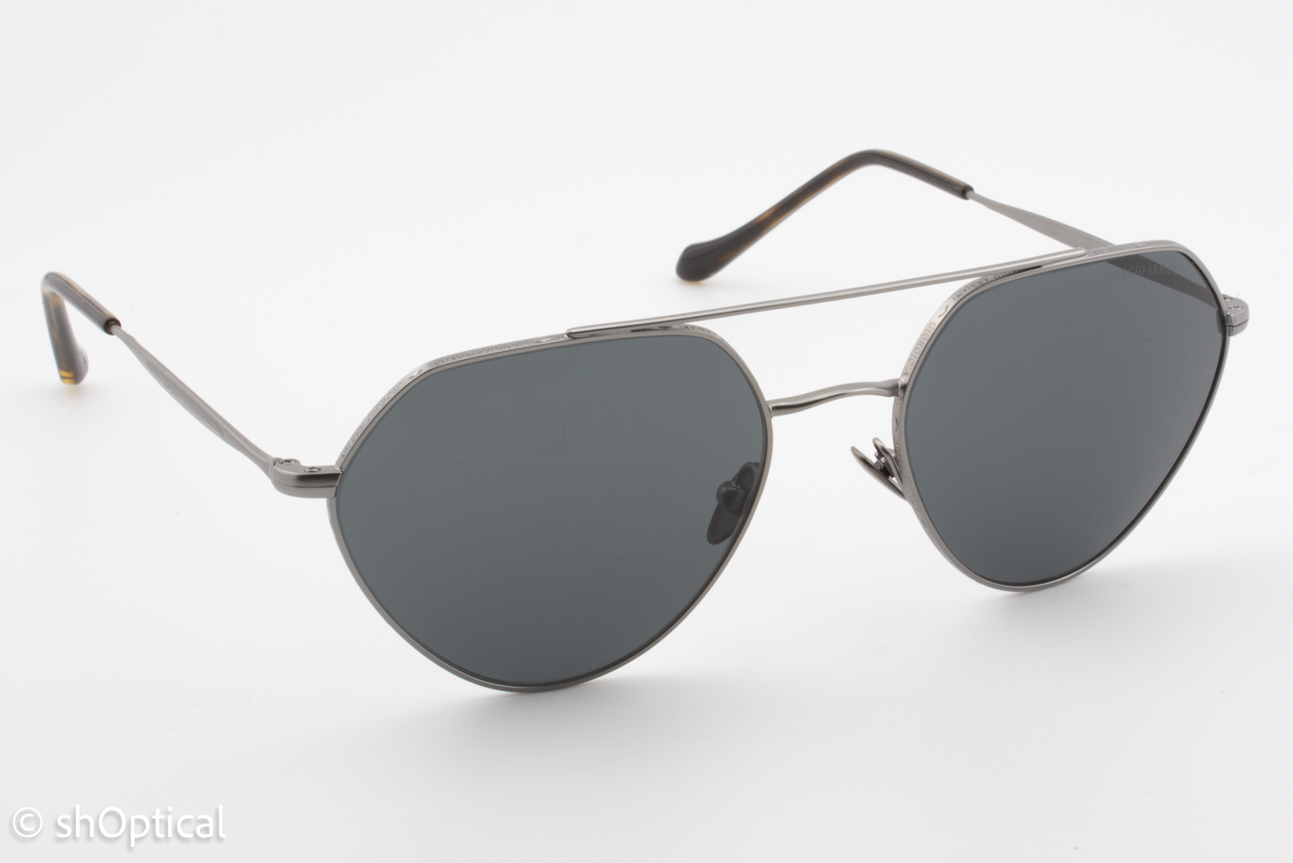 Giorgio Armani AR6111 3003/87 Womens Full Rim Sunglasses Matte Gunmetal 56mm