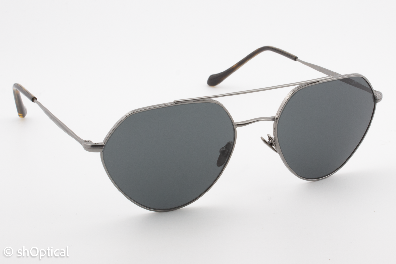 Giorgio Armani AR6111 3003/87 Womens Full Rim Sunglasses Matte Gunmetal 56mm