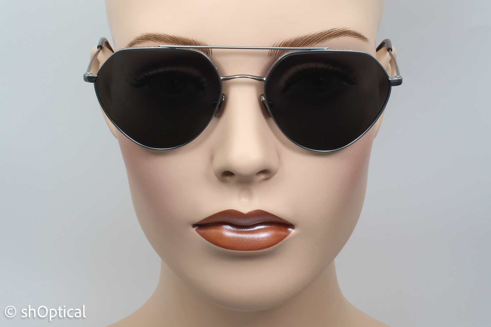 Giorgio Armani AR6111 3003/87 Womens Full Rim Sunglasses Matte Gunmetal 56mm