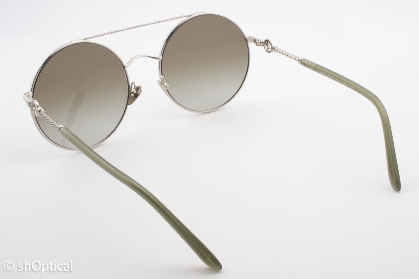 Giorgio Armani AR6135 3015/8E Womens Full Rim Sunglasses Silver 56mm