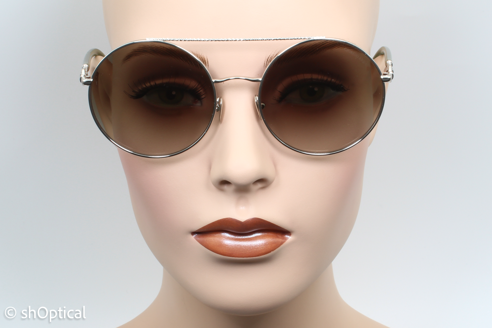 Giorgio Armani AR6135 3015/8E Womens Full Rim Sunglasses Silver 56mm