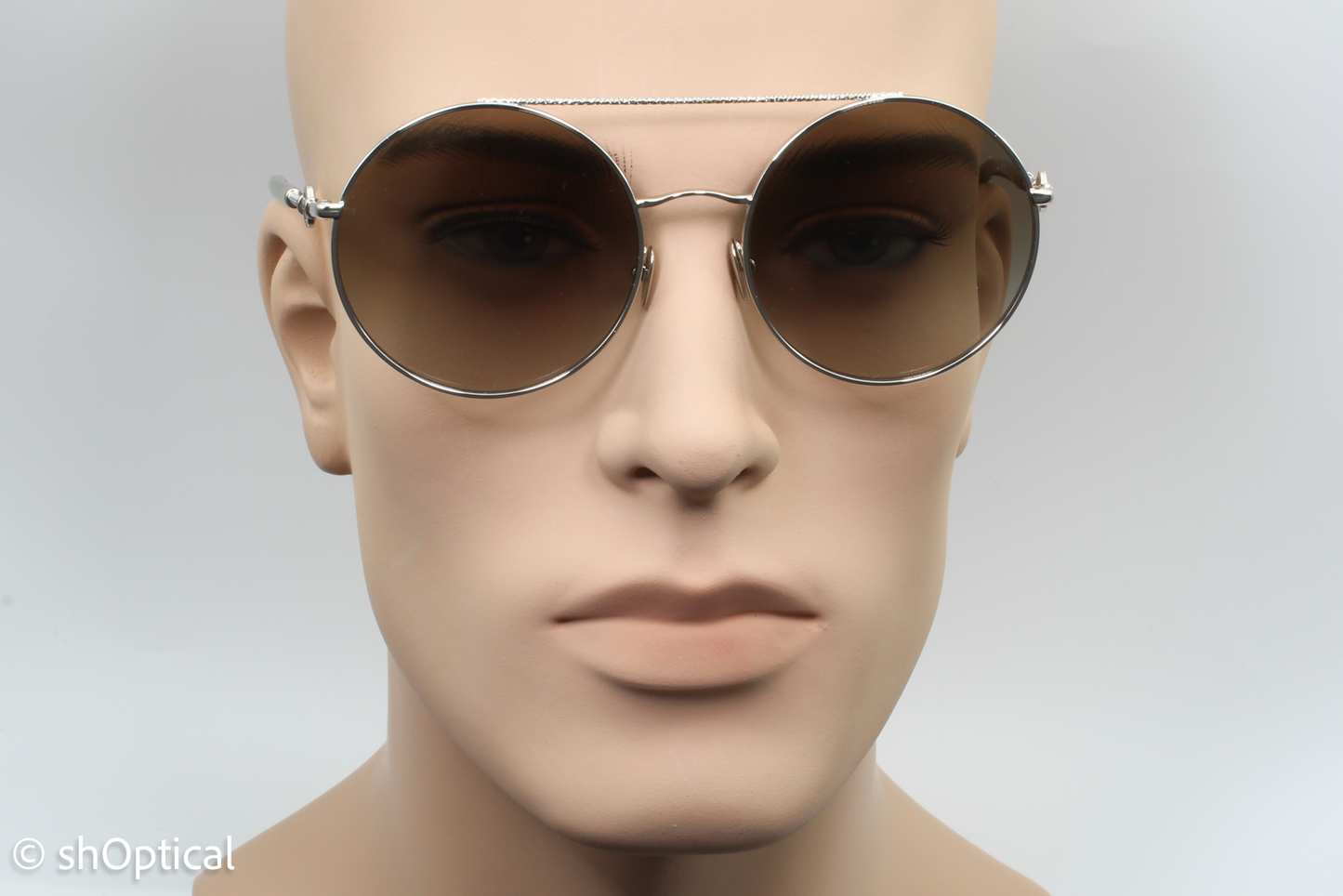 Giorgio Armani AR6135 3015/8E Womens Full Rim Sunglasses Silver 56mm