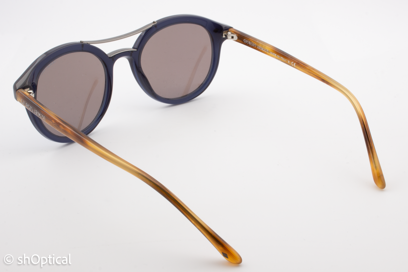 Giorgio Armani AR8007 5358/04 Mens Full Rim Sunglasses Transparent Blue 50mm