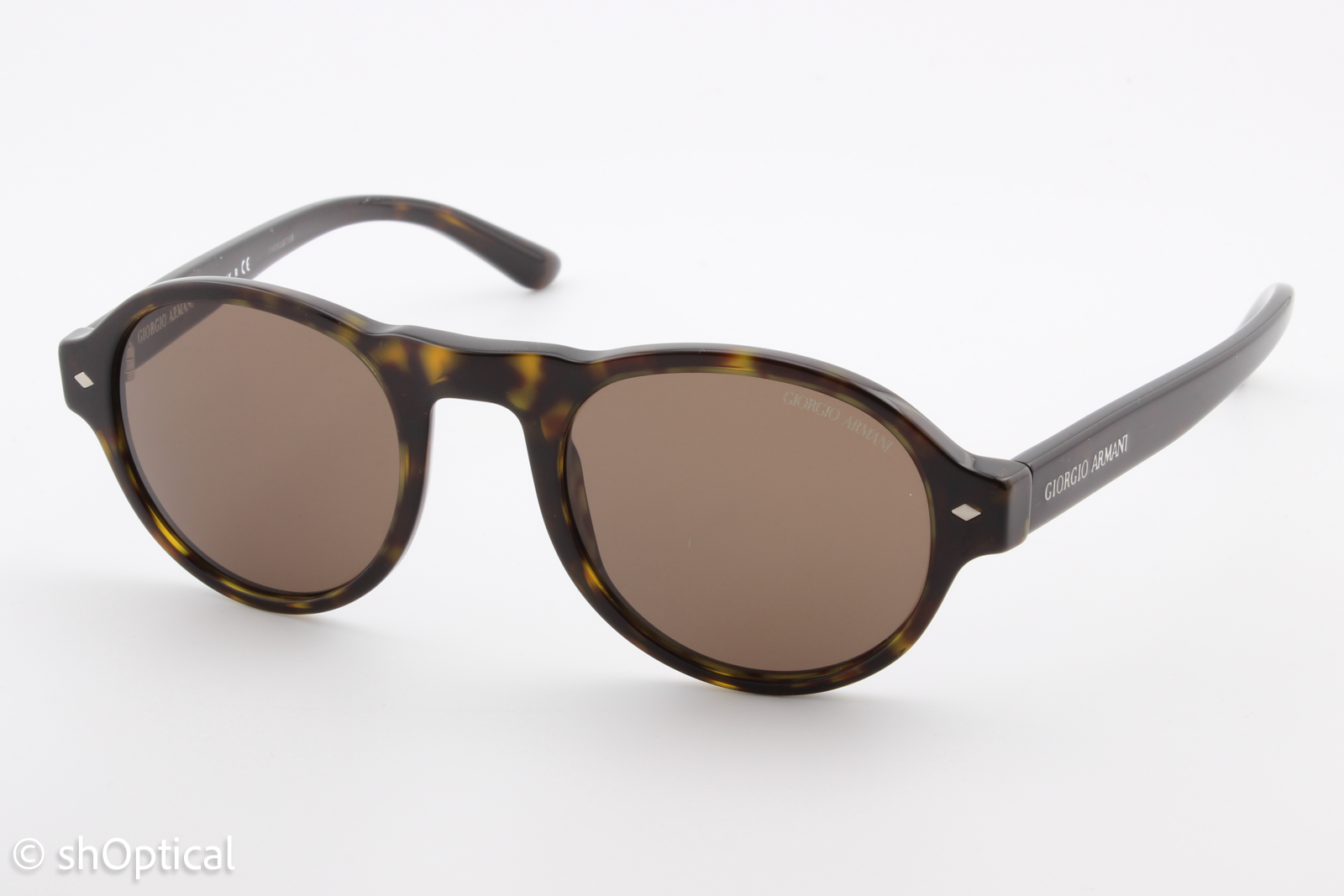 Giorgio Armani AR8053 5026/53 Mens Full Rim Sunglasses Havana Dark Brown 47mm