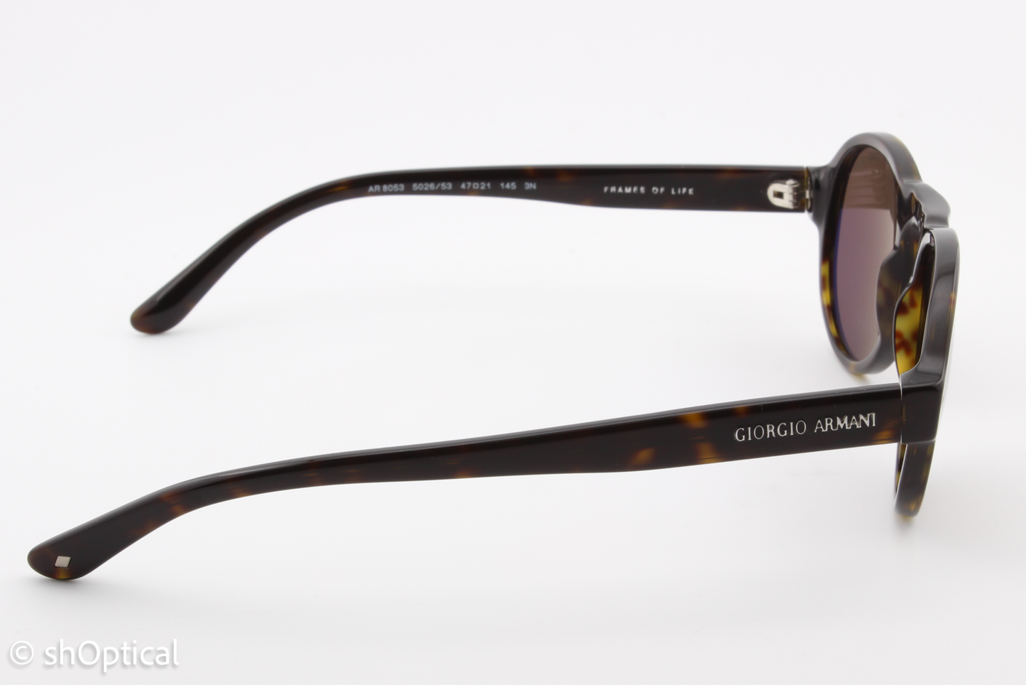 Giorgio Armani AR8053 5026/53 Mens Full Rim Sunglasses Havana Dark Brown 47mm