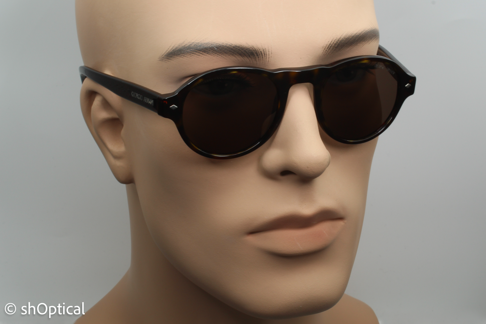 Giorgio Armani AR8053 5026/53 Mens Full Rim Sunglasses Havana Dark Brown 47mm