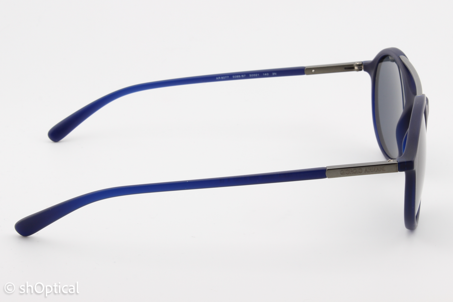 Giorgio Armani AR8077 5088/87 Mens Full Rim Sunglasses Matte Blue 50mm