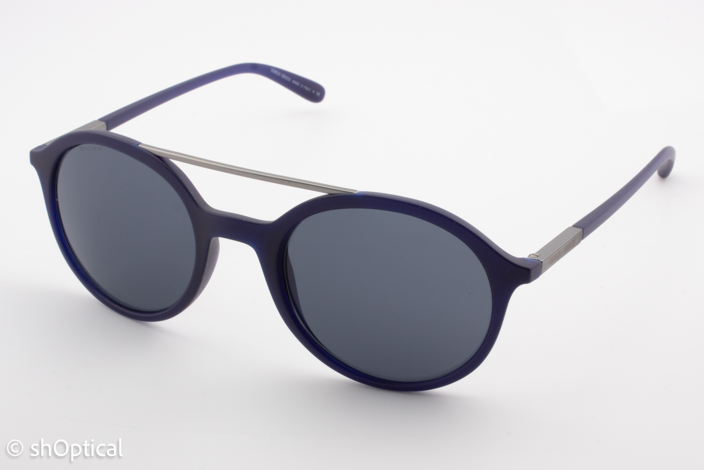 Giorgio Armani AR8077 5088/87 Mens Full Rim Sunglasses Matte Blue 50mm