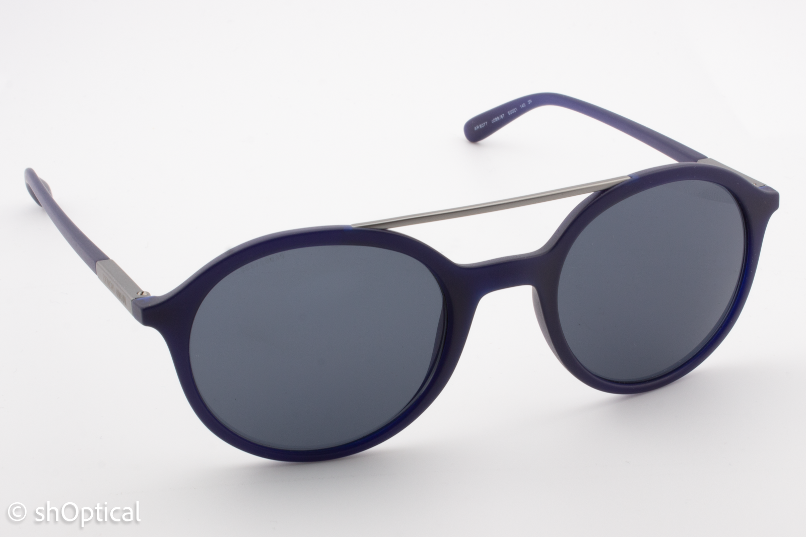 Giorgio Armani AR8077 5088/87 Mens Full Rim Sunglasses Matte Blue 50mm