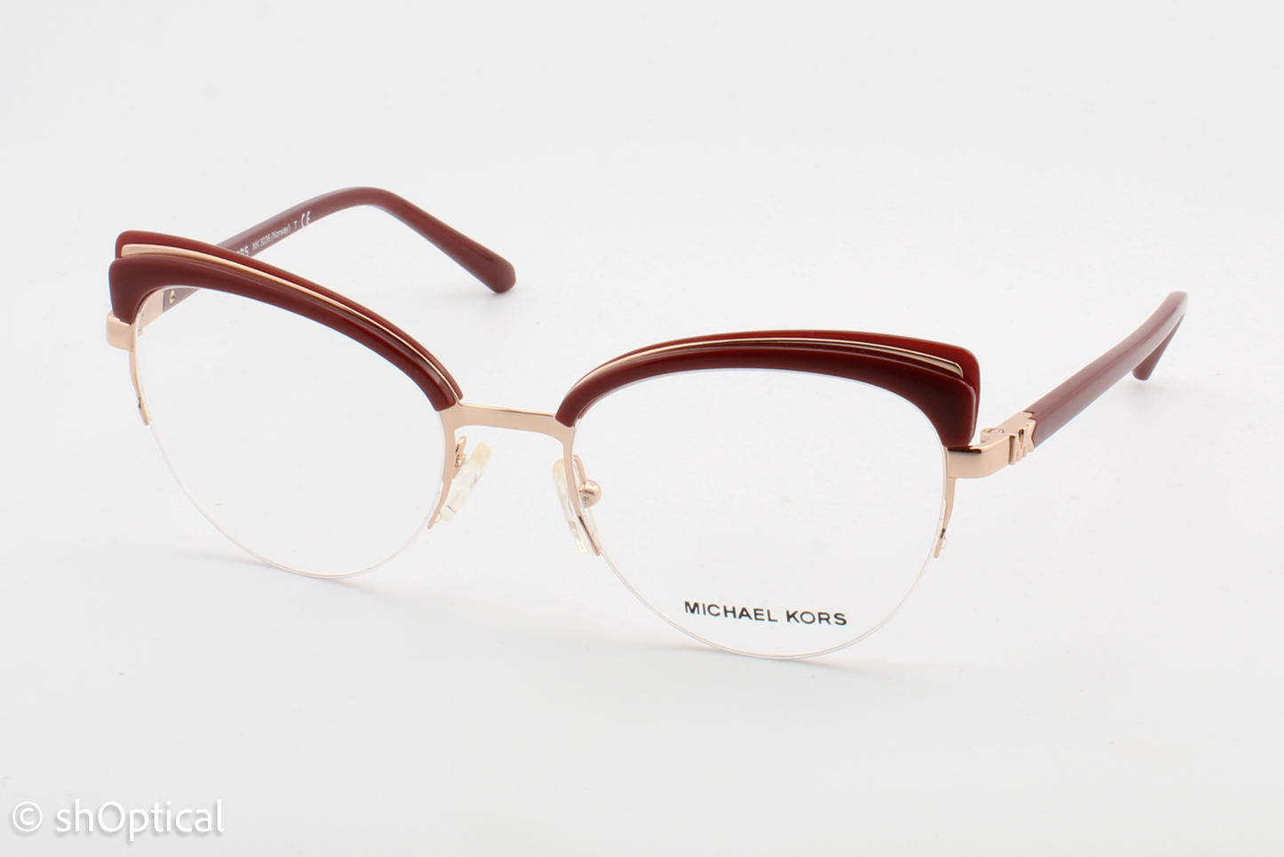Michael Kors MK3306  Female Cat Eye Glasses Frame Burgundy 53mm