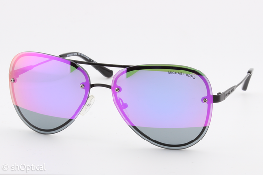 Michael Kors MK1026 La Jolla 1169F1 Womens Full Rim Sunglasses Black 59mm