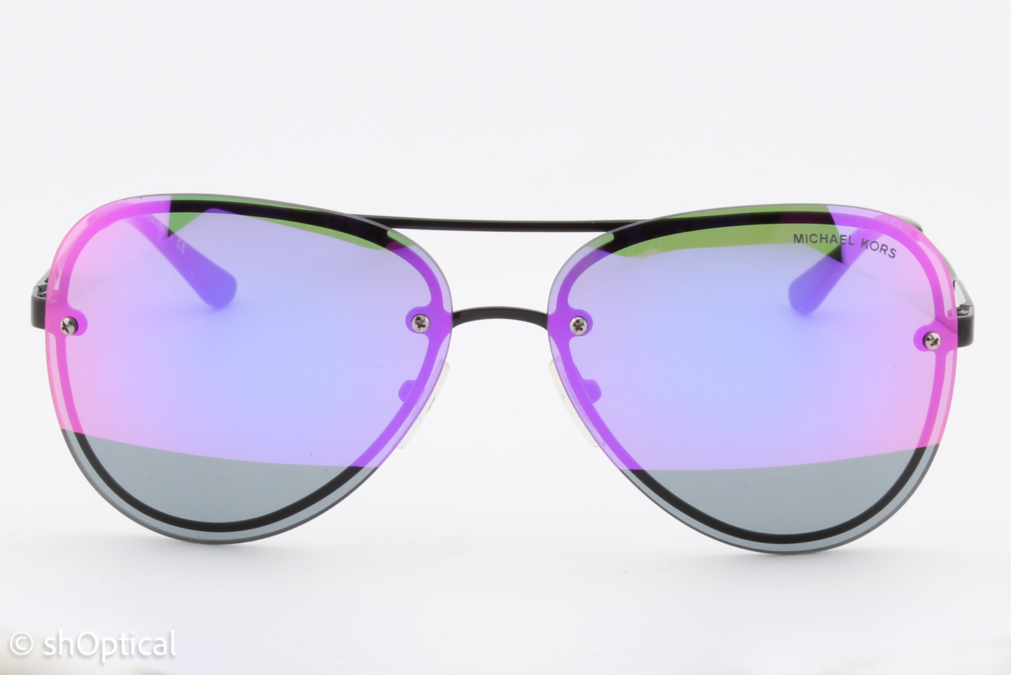 Michael Kors MK1026 La Jolla 1169F1 Womens Full Rim Sunglasses Black 59mm