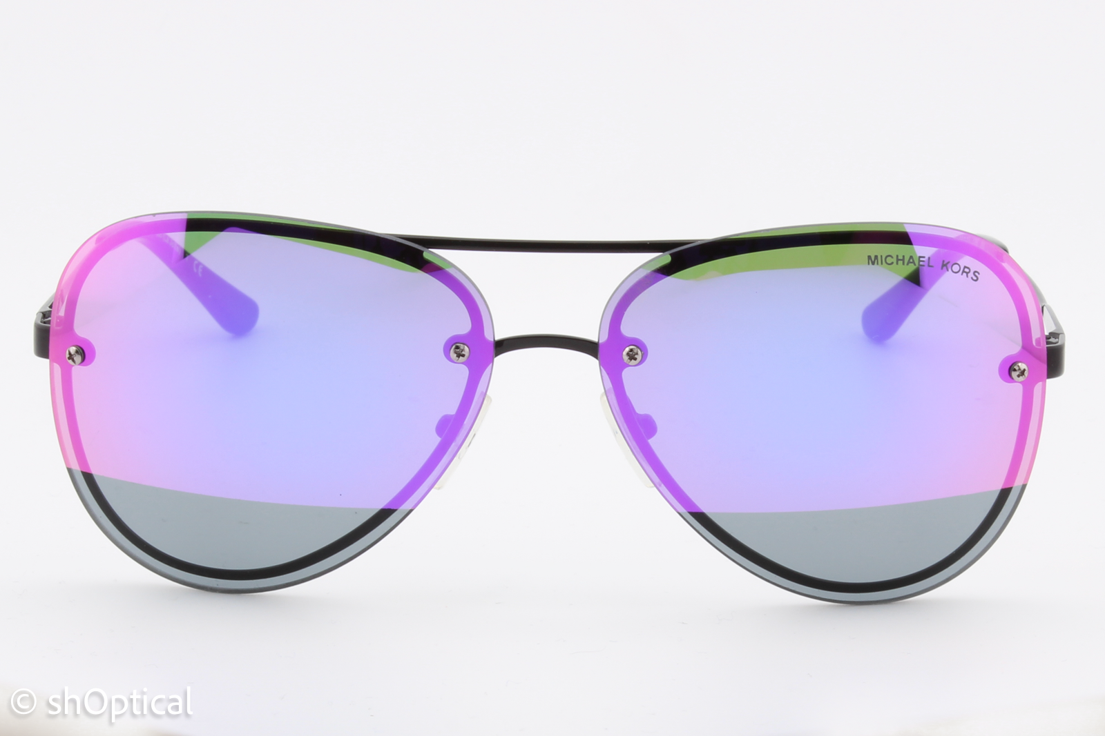 Michael Kors MK1026 La Jolla 1169F1 Womens Full Rim Sunglasses Black 59mm