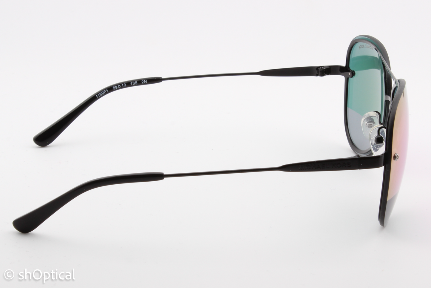 Michael Kors MK1026 La Jolla 1169F1 Womens Full Rim Sunglasses Black 59mm