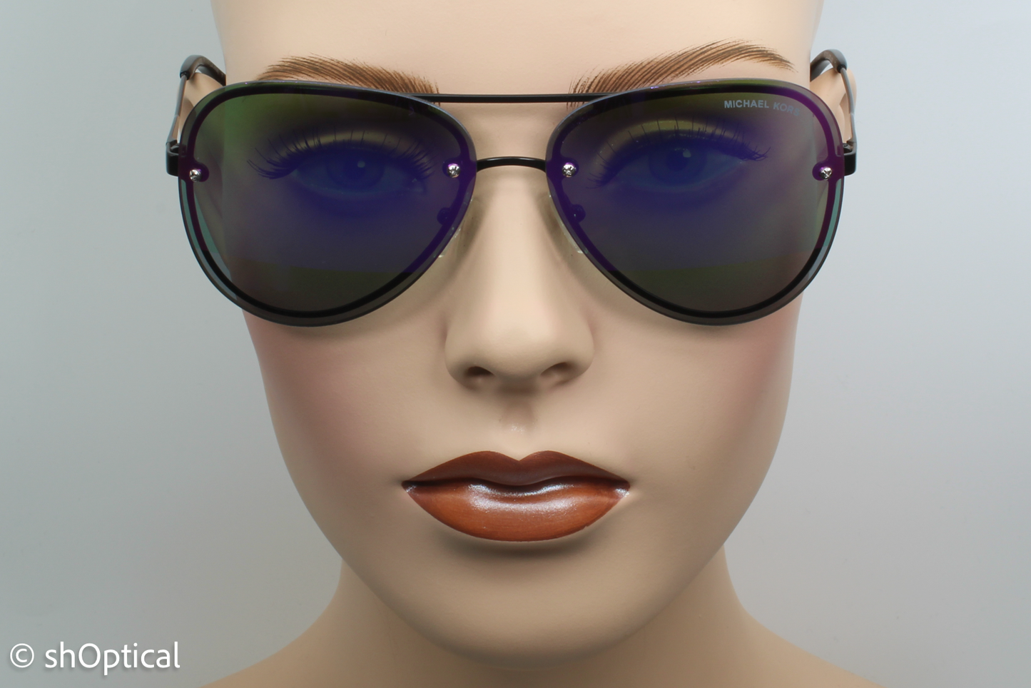 Michael Kors MK1026 La Jolla 1169F1 Womens Full Rim Sunglasses Black 59mm