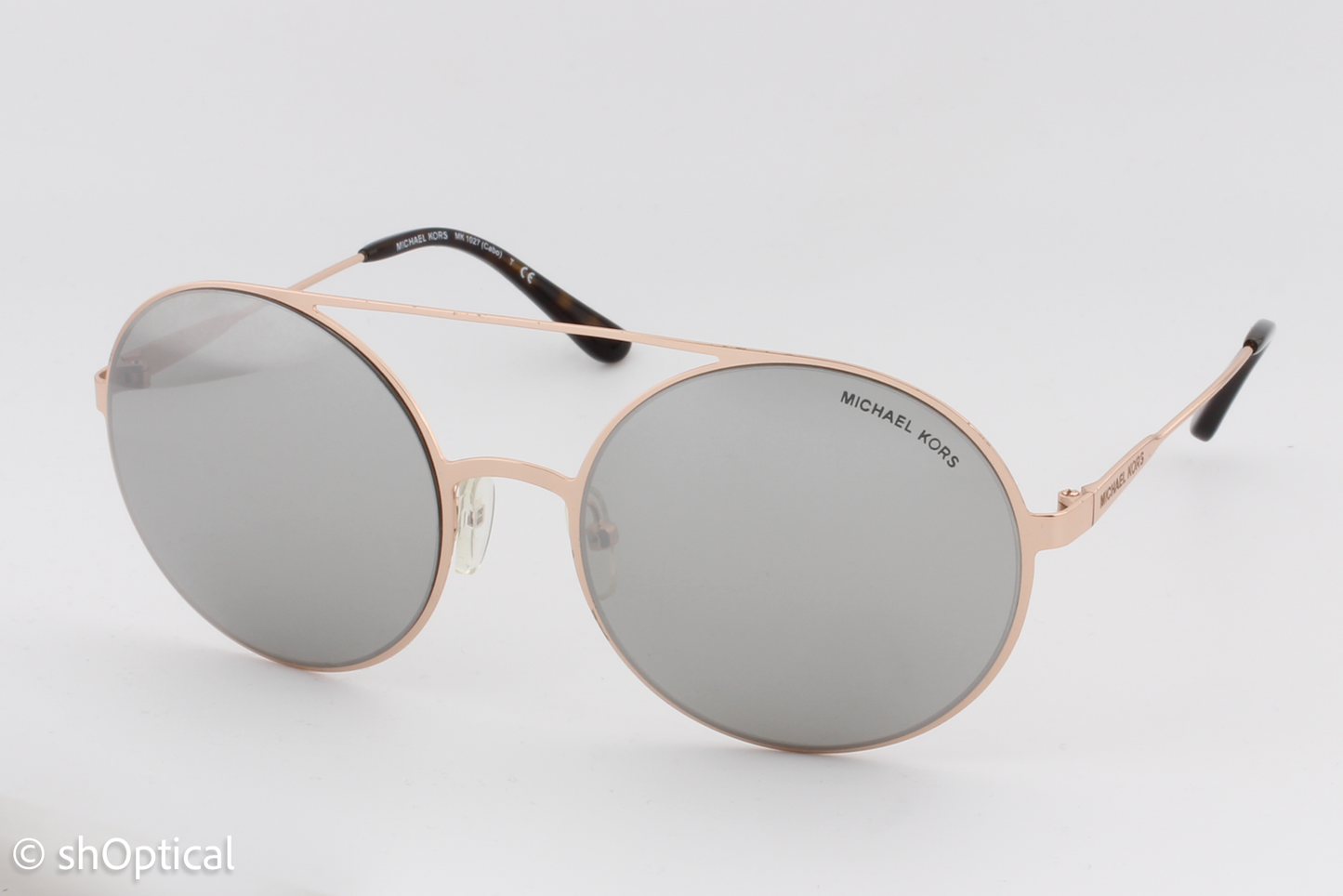Michael Kors MK1027 Cabo 11166G Womens Full Rim Sunglasses Rose Gold 55mm