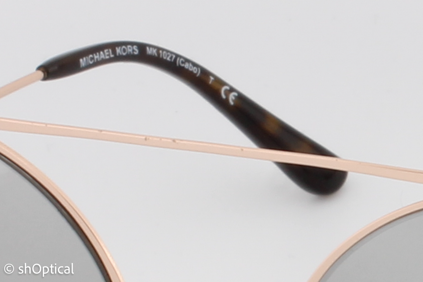 Michael Kors MK1027 Cabo 11166G Womens Full Rim Sunglasses Rose Gold 55mm