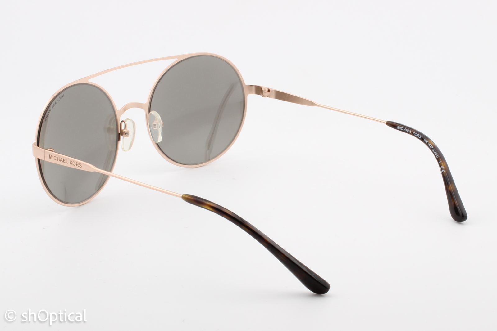 Michael Kors MK1027 Cabo 11166G Womens Full Rim Sunglasses Rose Gold 55mm