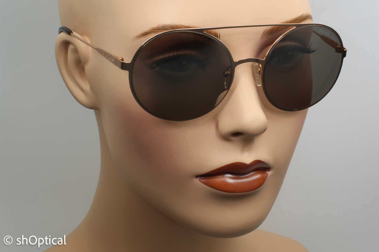 Michael Kors MK1027 Cabo 11166G Womens Full Rim Sunglasses Rose Gold 55mm