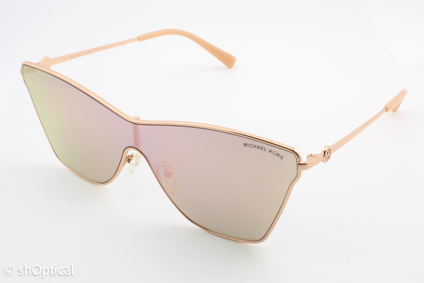 Michael Kors MK1063 Larissa 11084Z Womens Full Rim Sunglasses Rose Gold 50mm