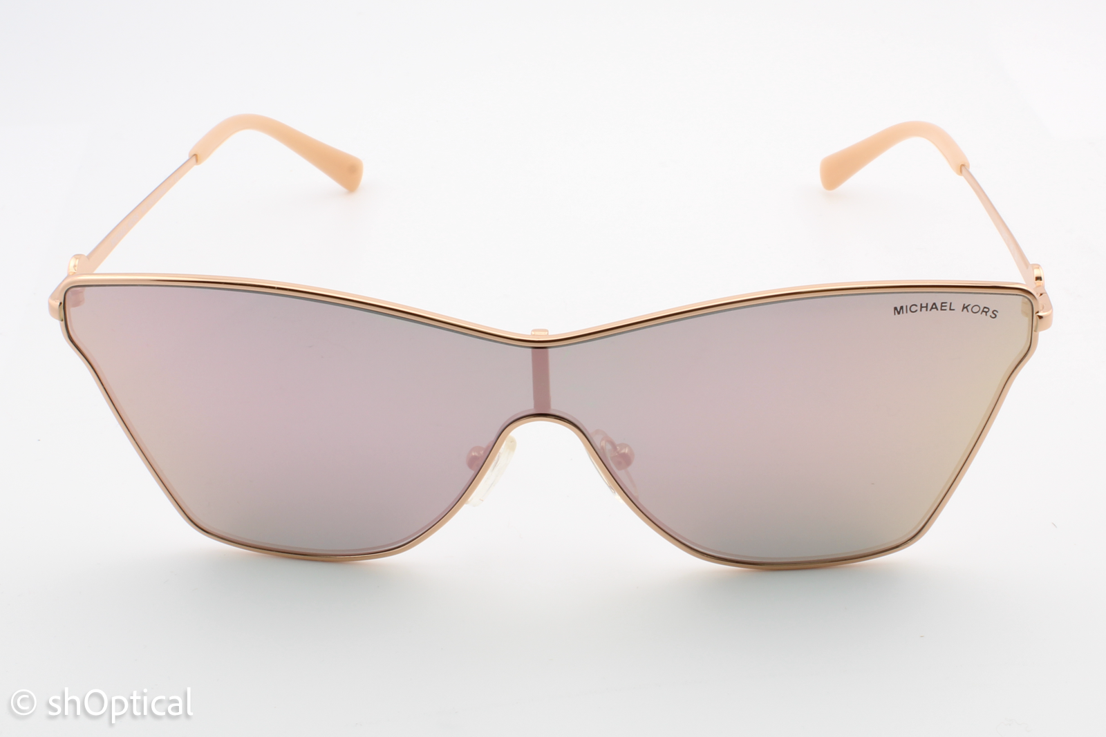 Michael Kors MK1063 Larissa 11084Z Womens Full Rim Sunglasses Rose Gold 50mm