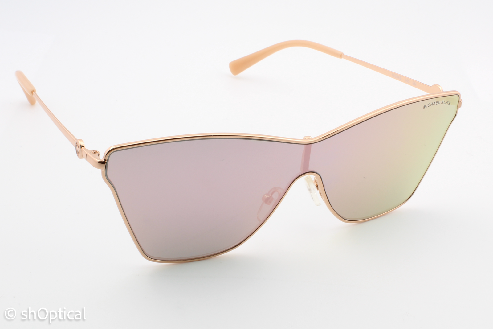 Michael Kors MK1063 Larissa 11084Z Womens Full Rim Sunglasses Rose Gold 50mm