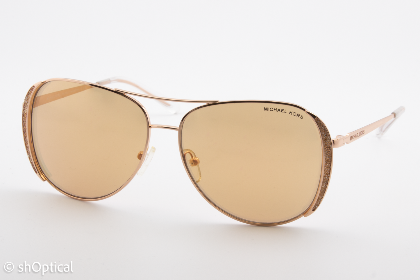 Michael Kors MK1082 Chelsea Glam 1108R1 Womens Full Rim Sunglasses Gold 58mm