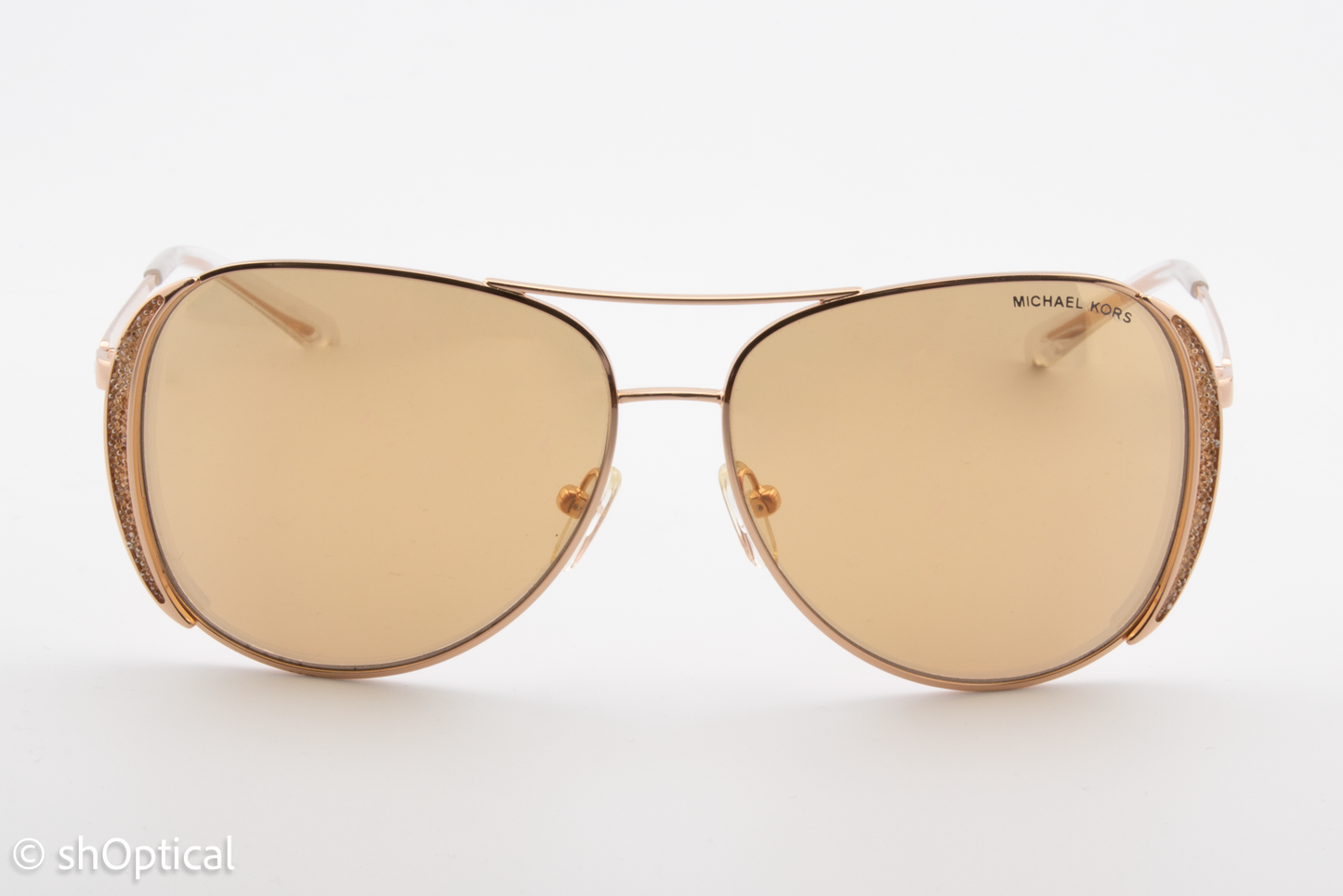 Michael Kors MK1082 Chelsea Glam 1108R1 Womens Full Rim Sunglasses Gold 58mm