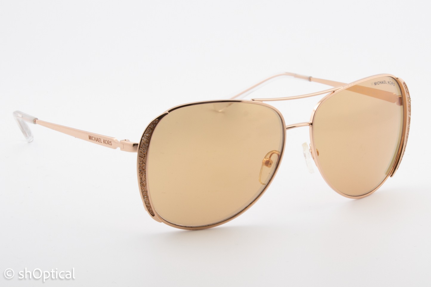 Michael Kors MK1082 Chelsea Glam 1108R1 Womens Full Rim Sunglasses Gold 58mm