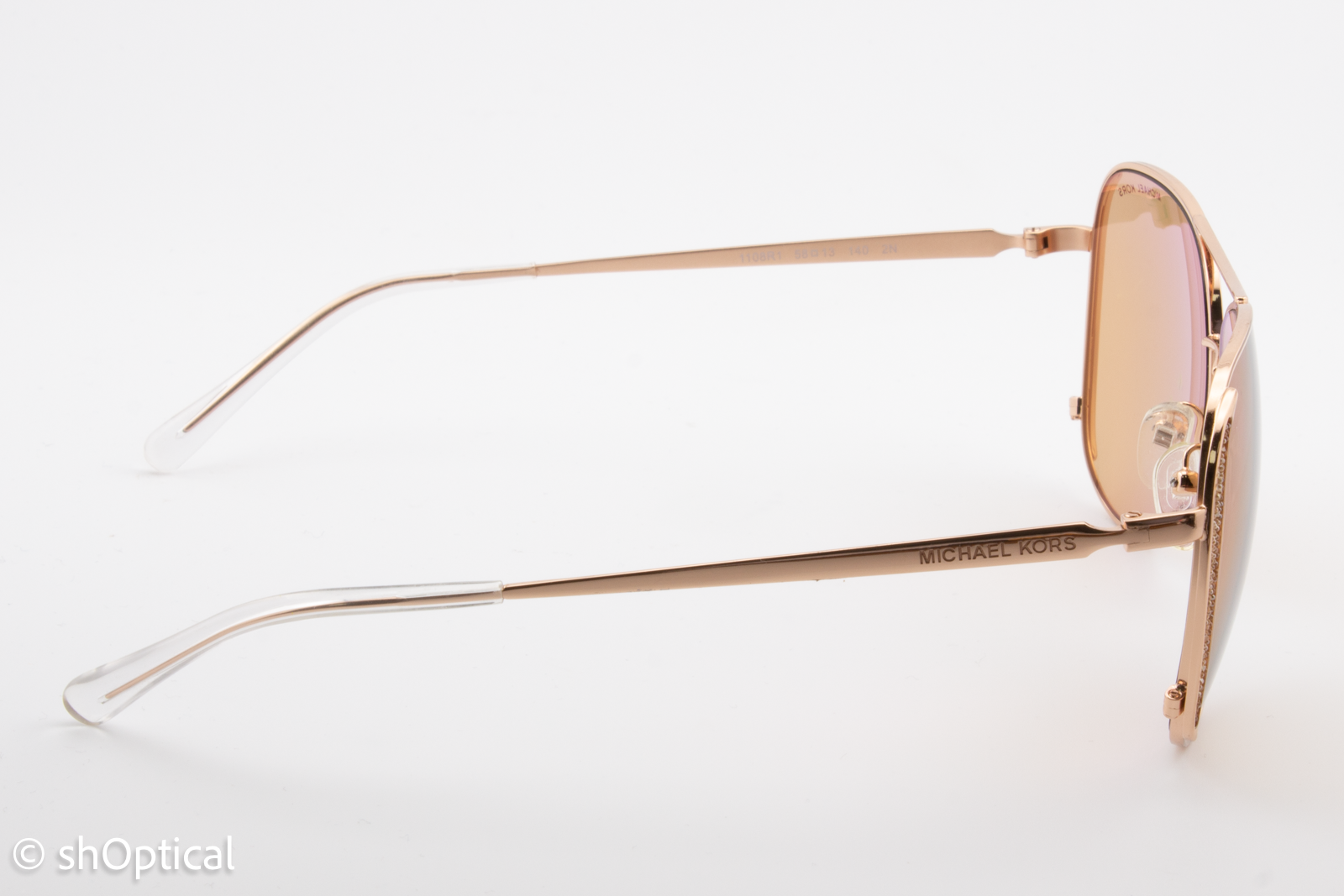 Michael Kors MK1082 Chelsea Glam 1108R1 Womens Full Rim Sunglasses Gold 58mm