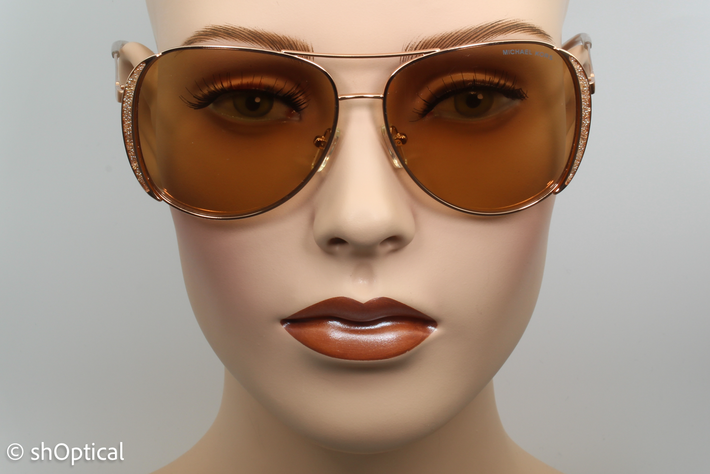 Michael Kors MK1082 Chelsea Glam 1108R1 Womens Full Rim Sunglasses Gold 58mm