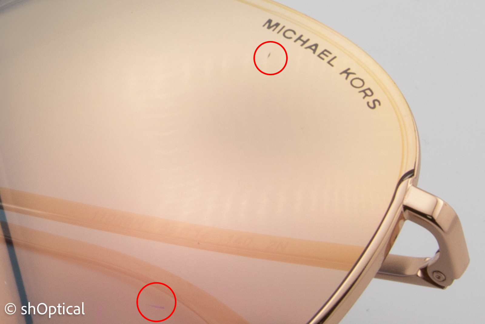 Michael Kors MK1089 Kona 11086H Womens Full Rim Sunglasses Rose Gold 59mm