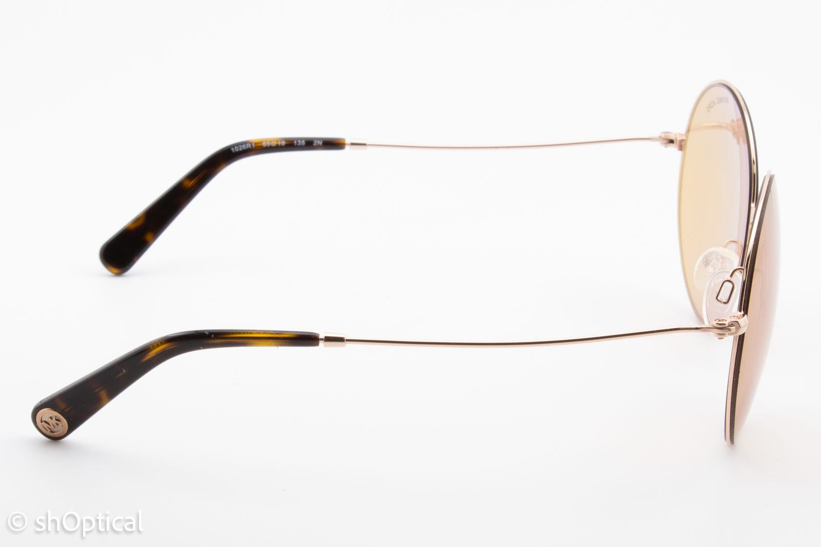 Michael Kors MK5017 1026R1 Womens Full Rim Sunglasses Gold 55mm