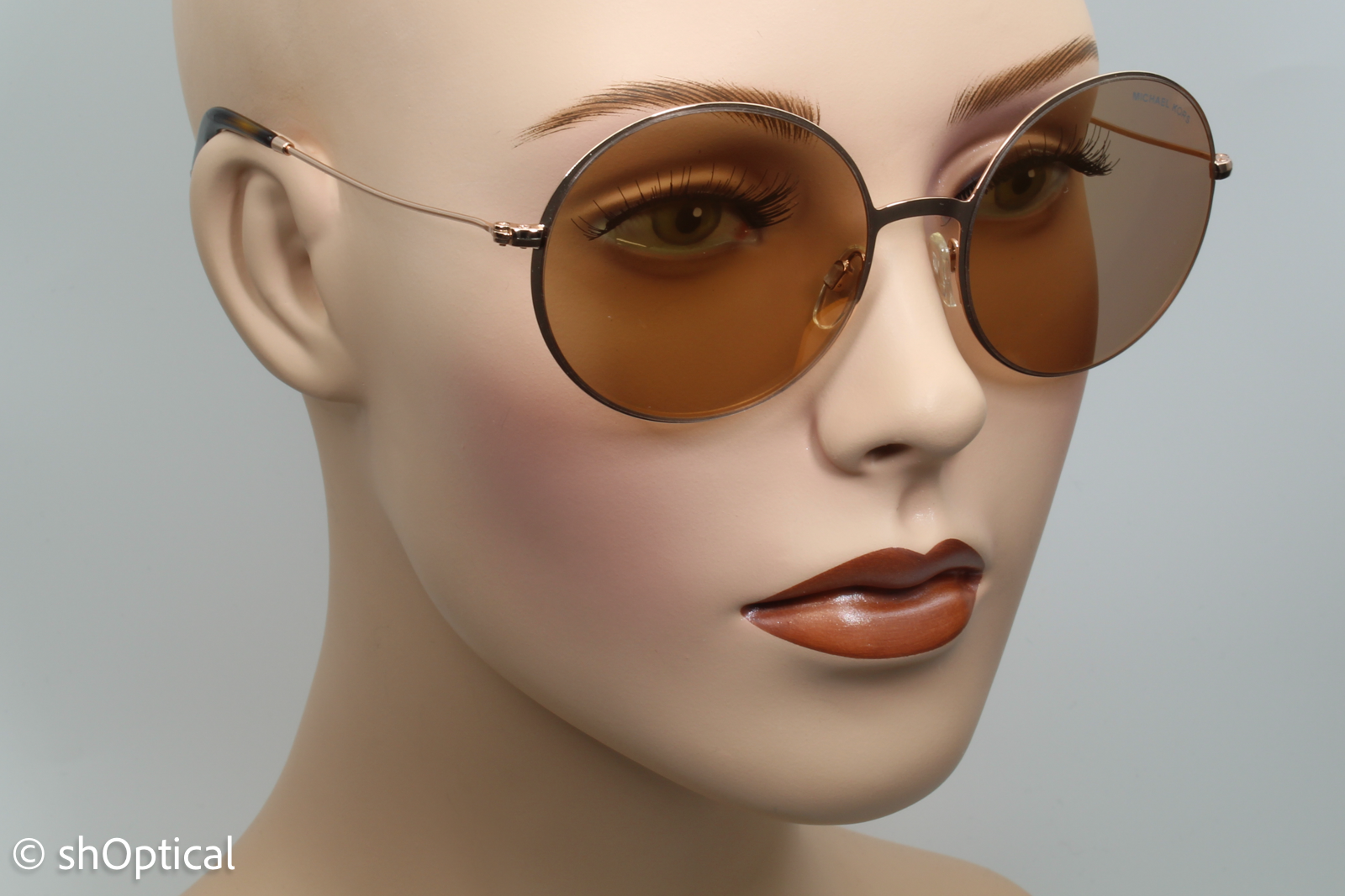 Michael Kors MK5017 1026R1 Womens Full Rim Sunglasses Gold 55mm