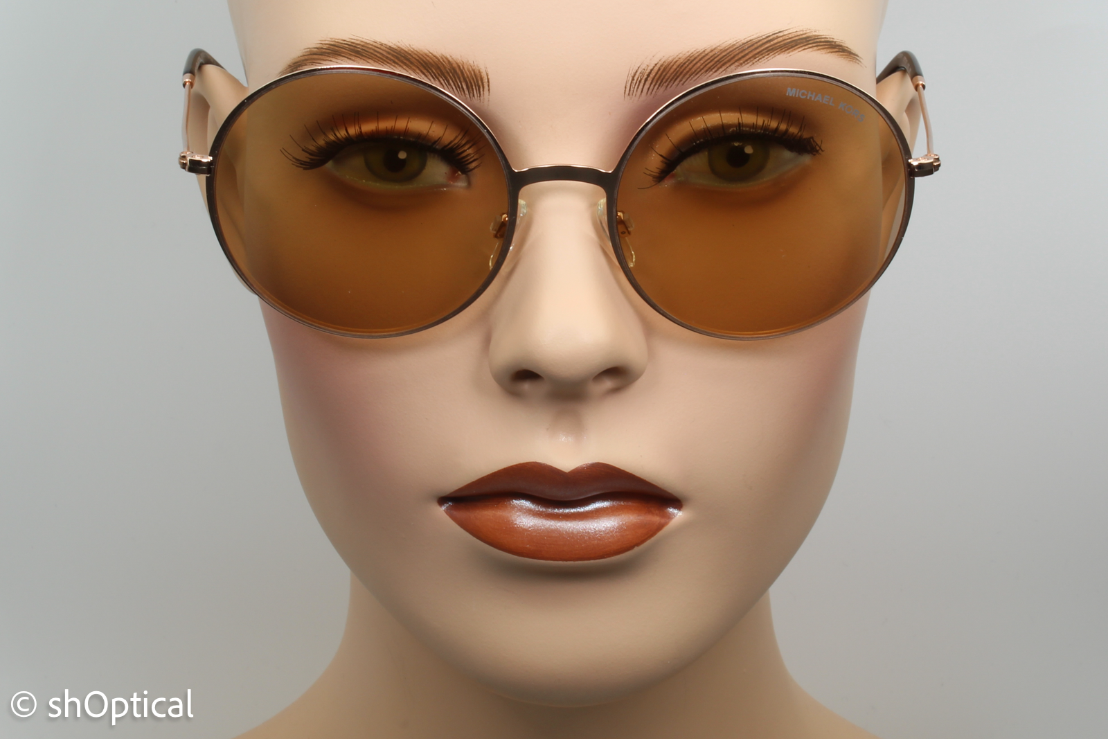 Michael Kors MK5017 1026R1 Womens Full Rim Sunglasses Gold 55mm