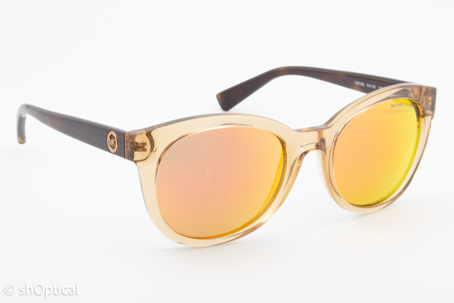 Michael Kors MK6019 30516Q Womens Full Rim Sunglasses Champagne 53mm