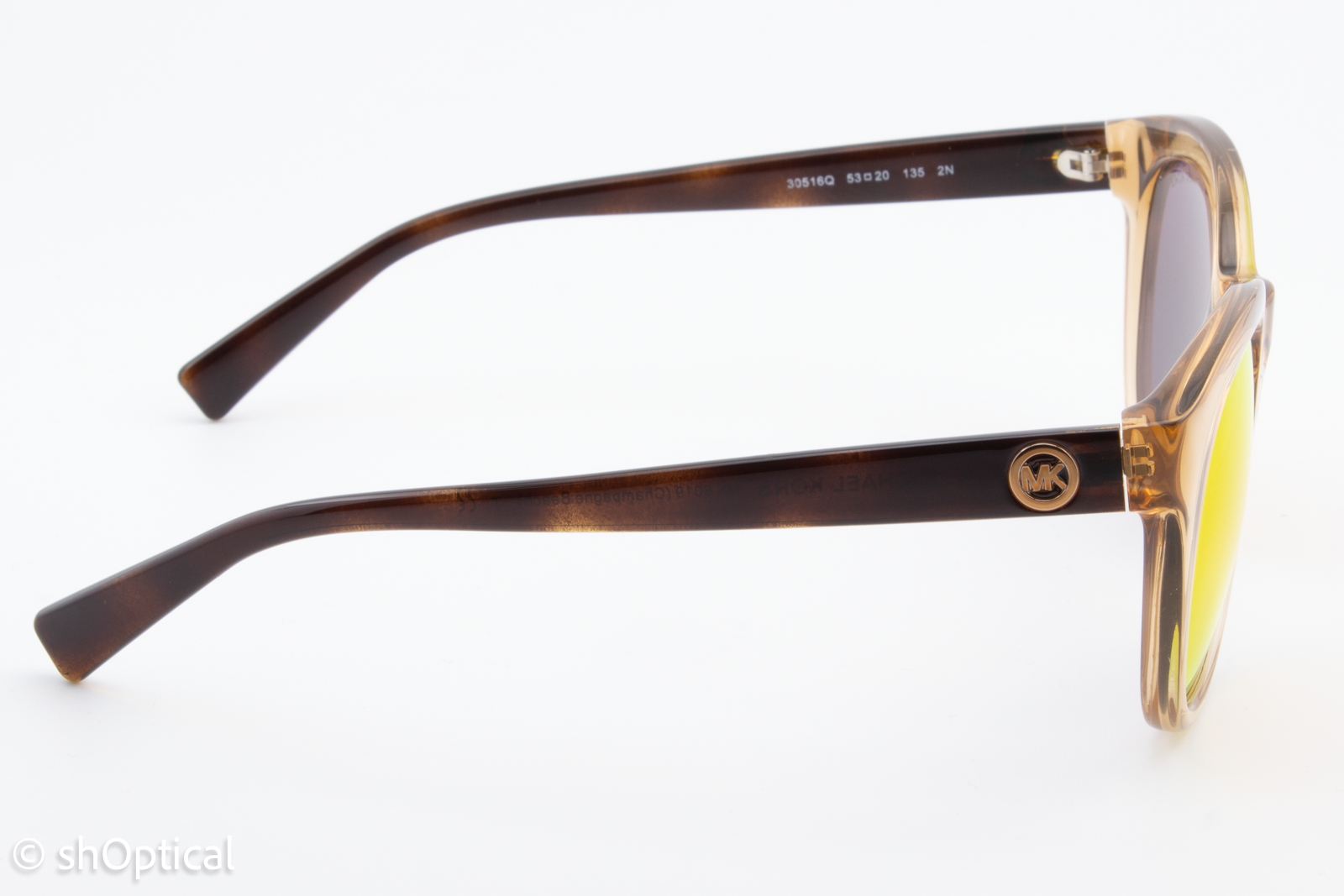 Michael Kors MK6019 30516Q Womens Full Rim Sunglasses Champagne 53mm