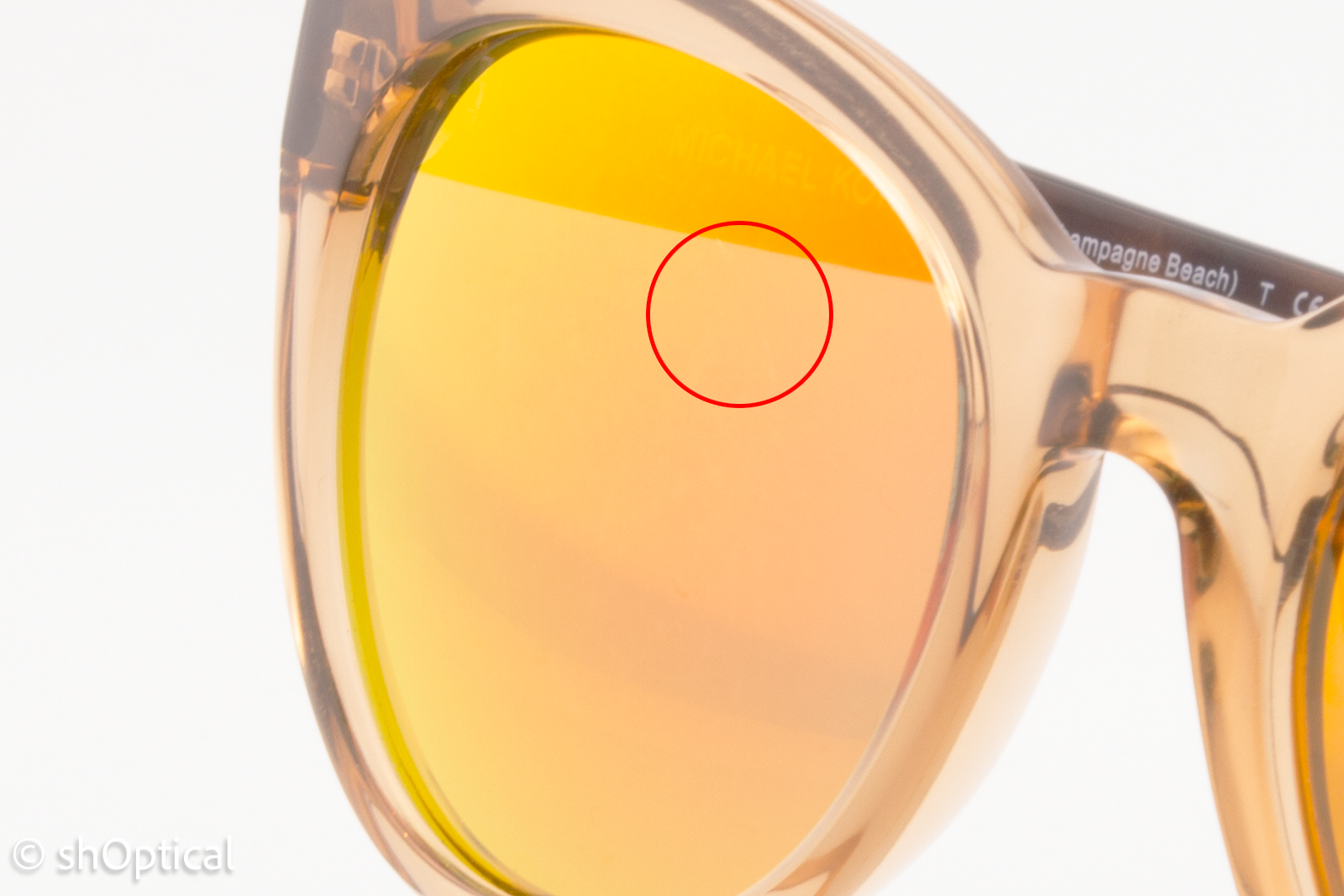 Michael Kors MK6019 30516Q Womens Full Rim Sunglasses Champagne 53mm