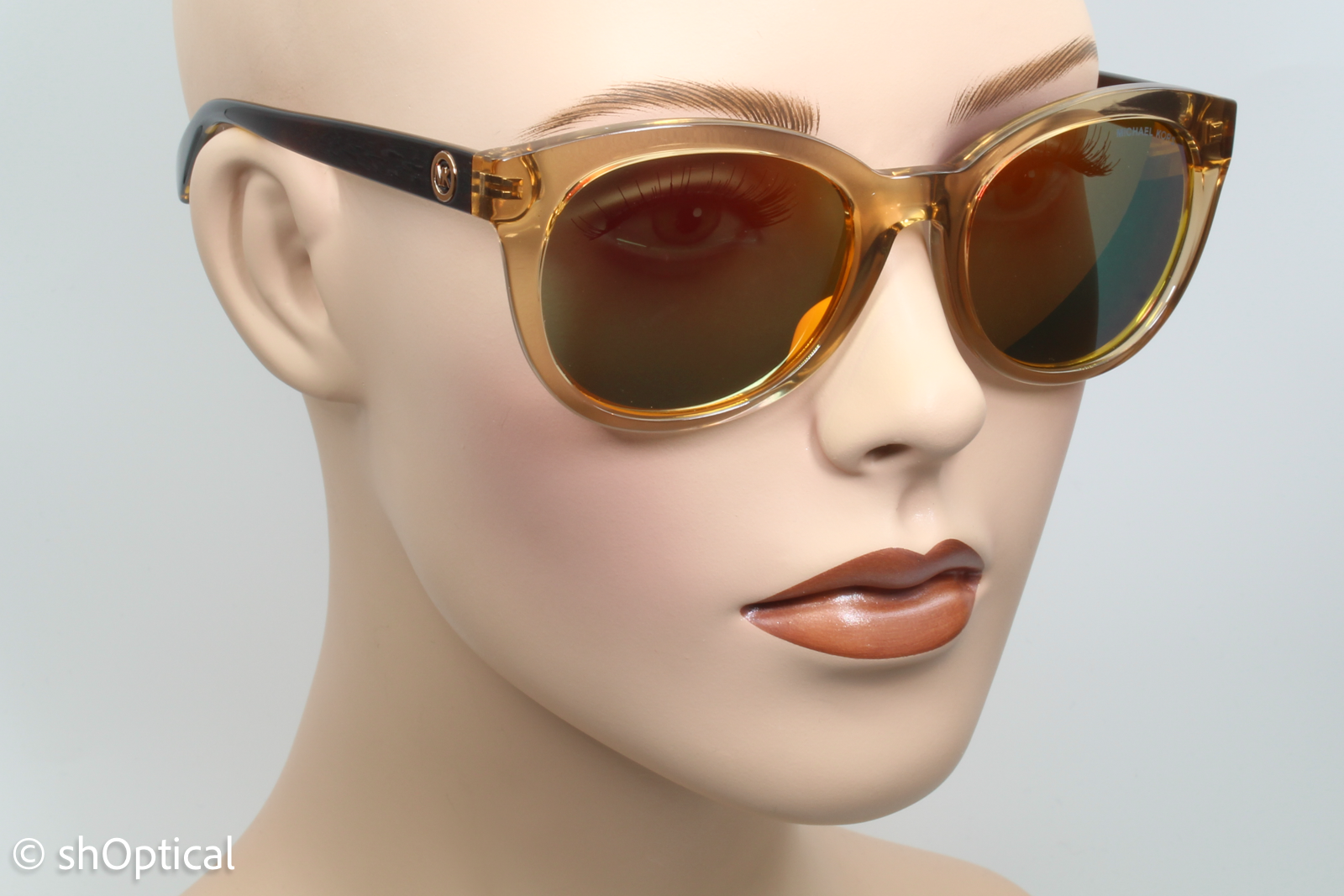 Michael Kors MK6019 30516Q Womens Full Rim Sunglasses Champagne 53mm