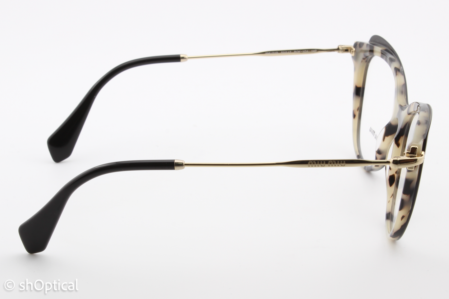 Miu Miu VMU01Q  Female Cat Eye Glasses Frame Black 52mm