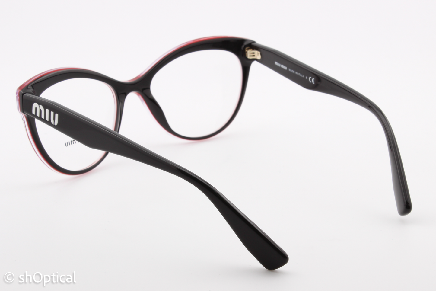 Miu Miu VMU04R  Female Cat Eye Glasses Frame Red 51mm