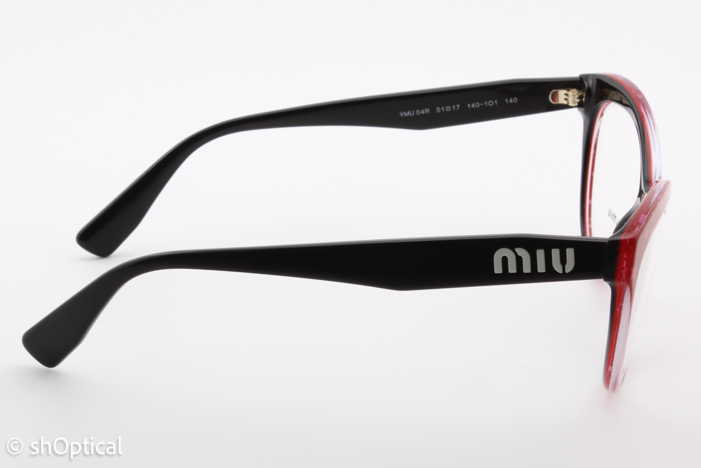 Miu Miu VMU04R  Female Cat Eye Glasses Frame Red 51mm