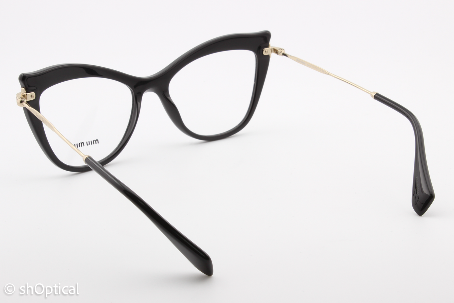 Miu Miu VMU06P  Female Cat Eye Glasses Frame Black 51mm