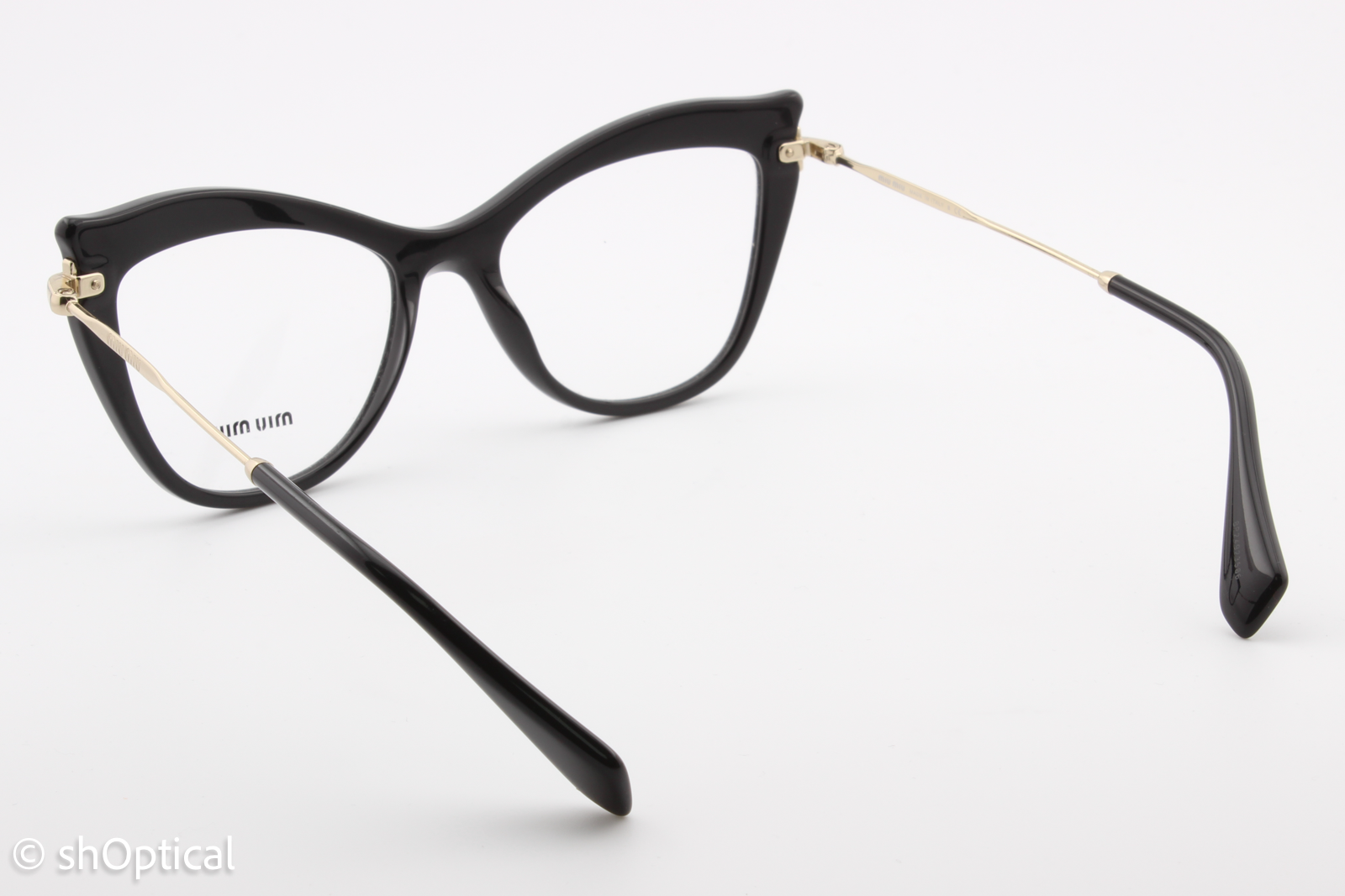 Miu Miu VMU06P  Female Cat Eye Glasses Frame Black 51mm