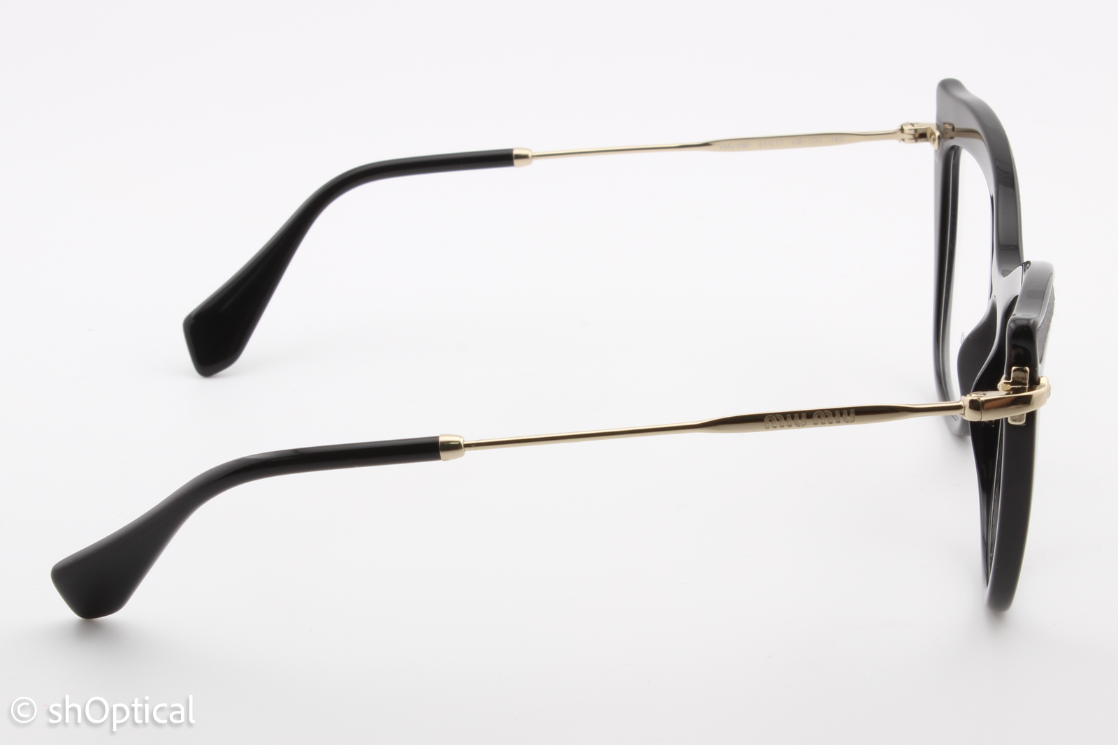 Miu Miu VMU06P  Female Cat Eye Glasses Frame Black 51mm