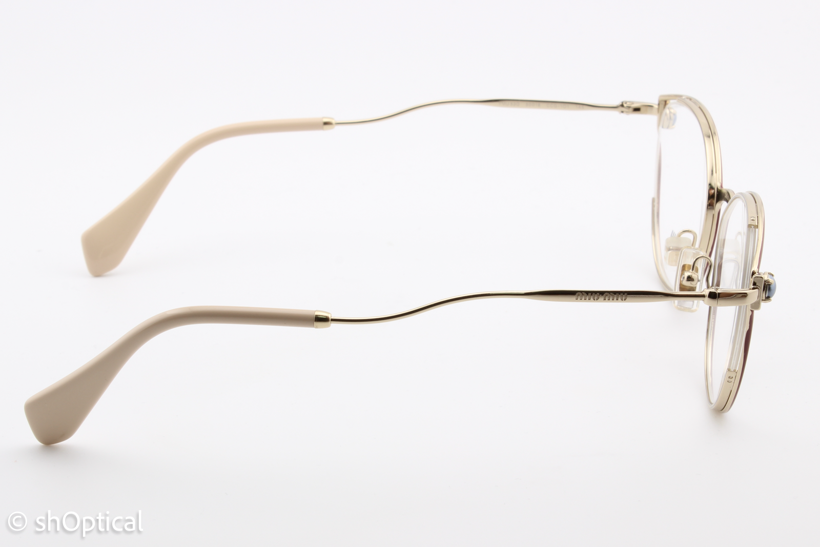 Miu Miu VMU53Q  Female Cat Eye Glasses Frame Burgundy 50mm