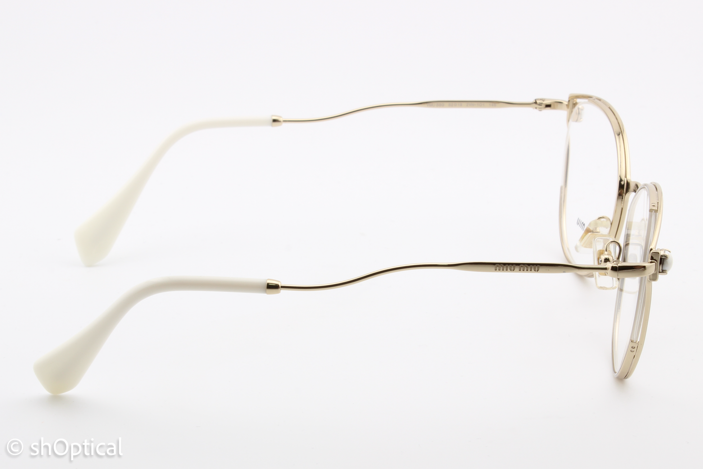 Miu Miu VMU53Q  Female Cat Eye Glasses Frame Gold 52mm