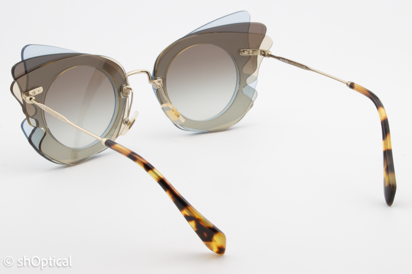 Miu Miu SMU02S VA0-0A7 Womens Full Rim Sunglasses Grey 63mm